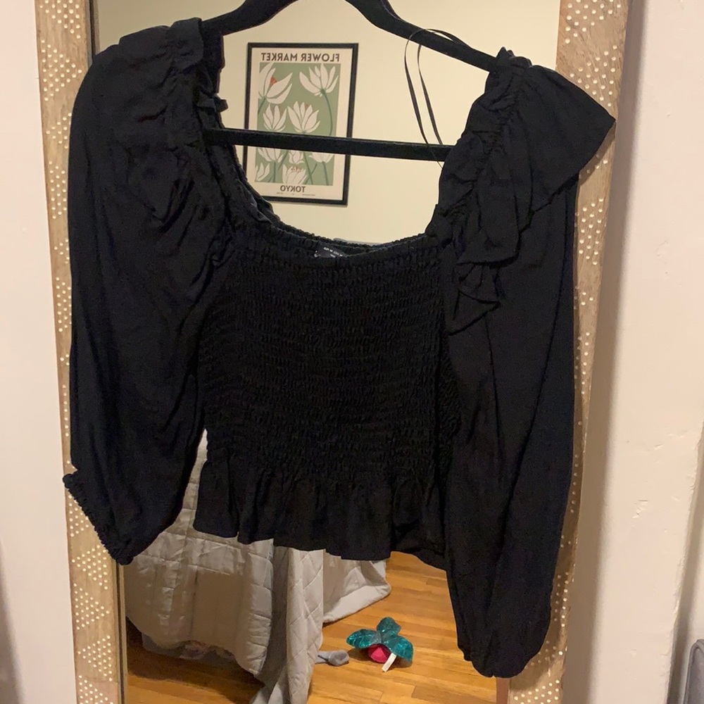 Zara smocked top